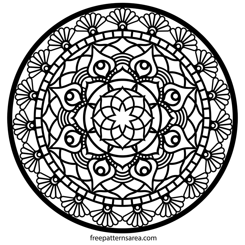 Free Circle Mandala Vector Design Image